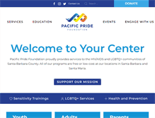 Tablet Screenshot of pacificpridefoundation.org